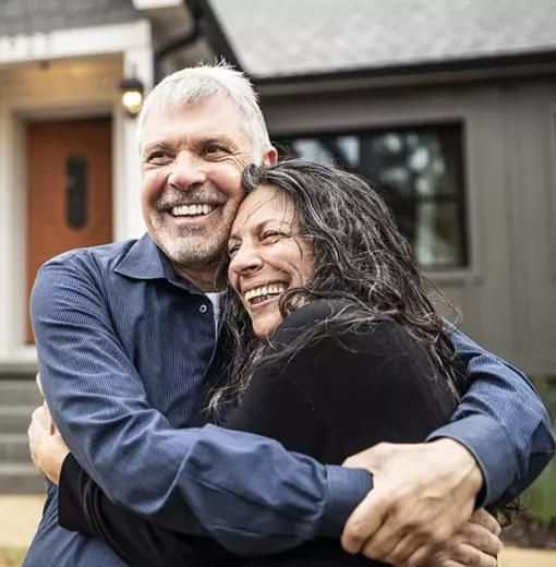 Couple de sexagénaire heureux